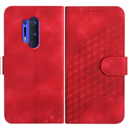 Elephant Head Embossed Phone Leather Case with Lanyard, For OnePlus 8 Pro