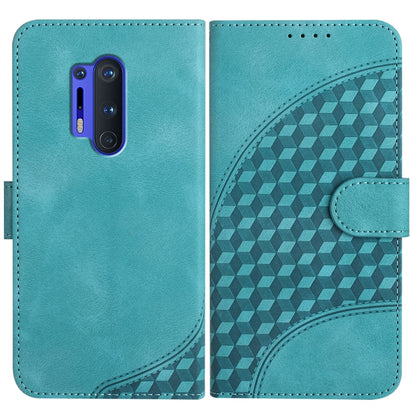 Elephant Head Embossed Phone Leather Case with Lanyard, For OnePlus 8 Pro
