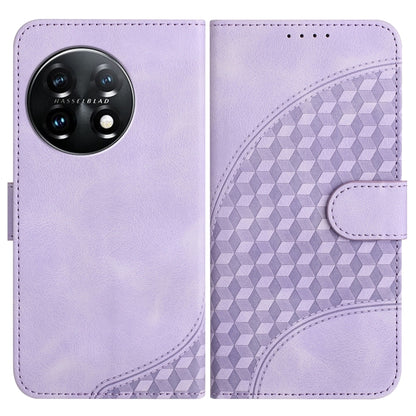 Elephant Head Embossed Phone Leather Case with Lanyard, For OnePlus Ace 2V, For OnePlus 11, For OnePlus 9R 5G