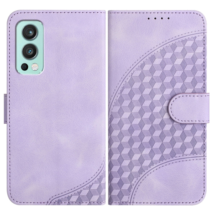 Elephant Head Embossed Phone Leather Case with Lanyard, For OnePlus Nord CE 5G, For OnePlus Nord 2 5G, For OnePlus 9 Pro
