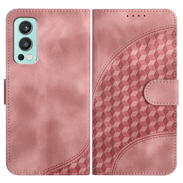 Elephant Head Embossed Phone Leather Case with Lanyard, For OnePlus Nord CE 5G, For OnePlus Nord 2 5G, For OnePlus 9 Pro