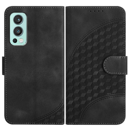 Elephant Head Embossed Phone Leather Case with Lanyard, For OnePlus Nord CE 5G, For OnePlus Nord 2 5G, For OnePlus 9 Pro