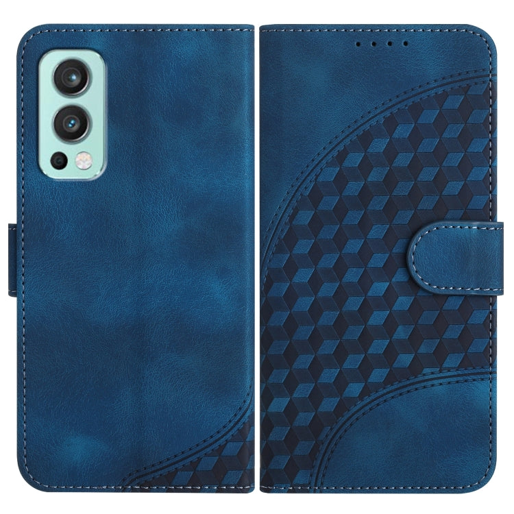 Elephant Head Embossed Phone Leather Case with Lanyard, For OnePlus Nord CE 5G, For OnePlus Nord 2 5G, For OnePlus 9 Pro