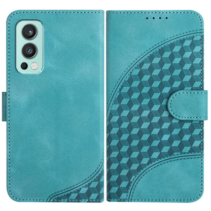 Elephant Head Embossed Phone Leather Case with Lanyard, For OnePlus Nord CE 5G, For OnePlus Nord 2 5G, For OnePlus 9 Pro
