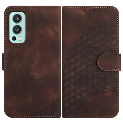 Elephant Head Embossed Phone Leather Case with Lanyard, For OnePlus Nord CE 5G, For OnePlus Nord 2 5G, For OnePlus 9 Pro