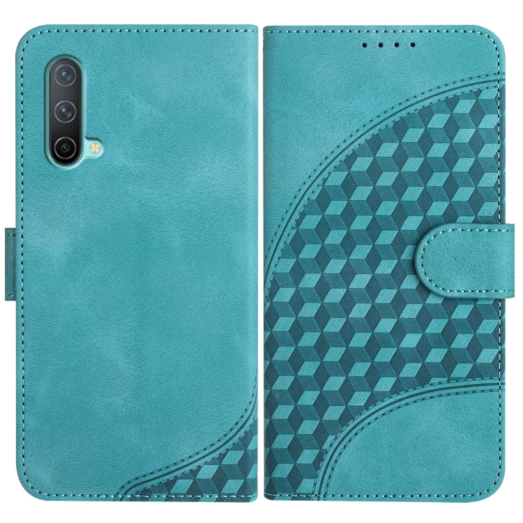 Elephant Head Embossed Phone Leather Case with Lanyard, For OnePlus Nord CE 5G, For OnePlus Nord 2 5G, For OnePlus 9 Pro