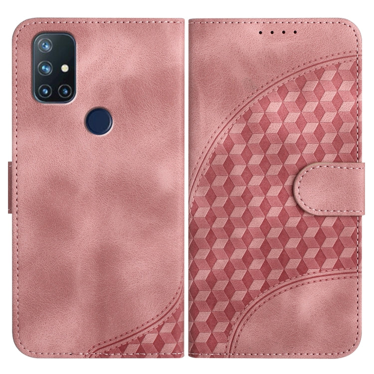 Elephant Head Embossed Phone Leather Case with Lanyard, For OnePlus 9, For OnePlus Nord N10 5G, For OnePlus Nord N100 4G
