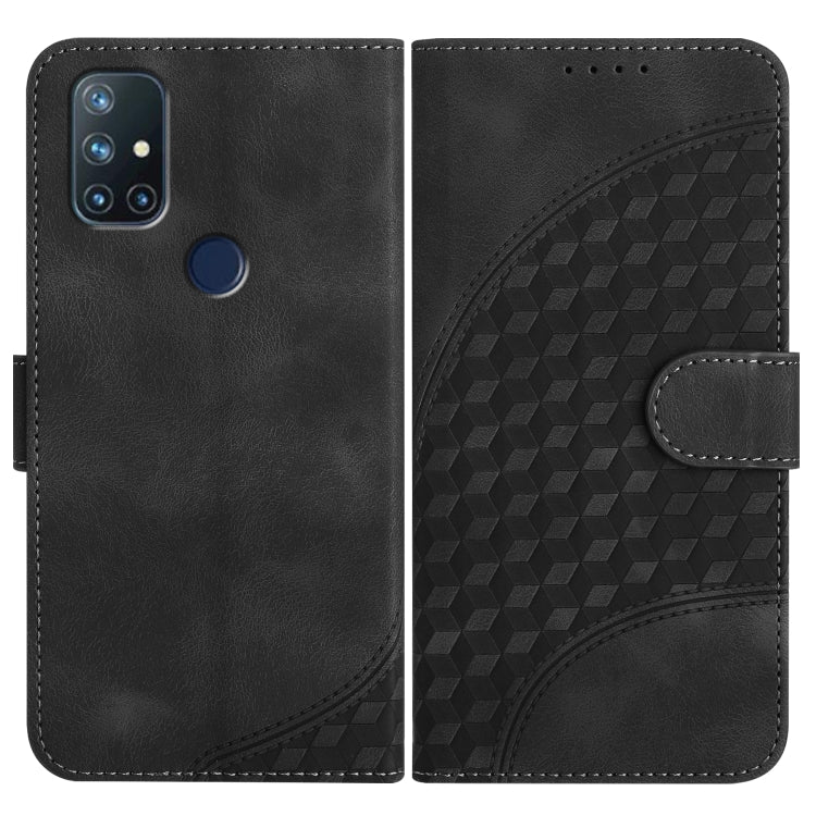 Elephant Head Embossed Phone Leather Case with Lanyard, For OnePlus 9, For OnePlus Nord N10 5G, For OnePlus Nord N100 4G