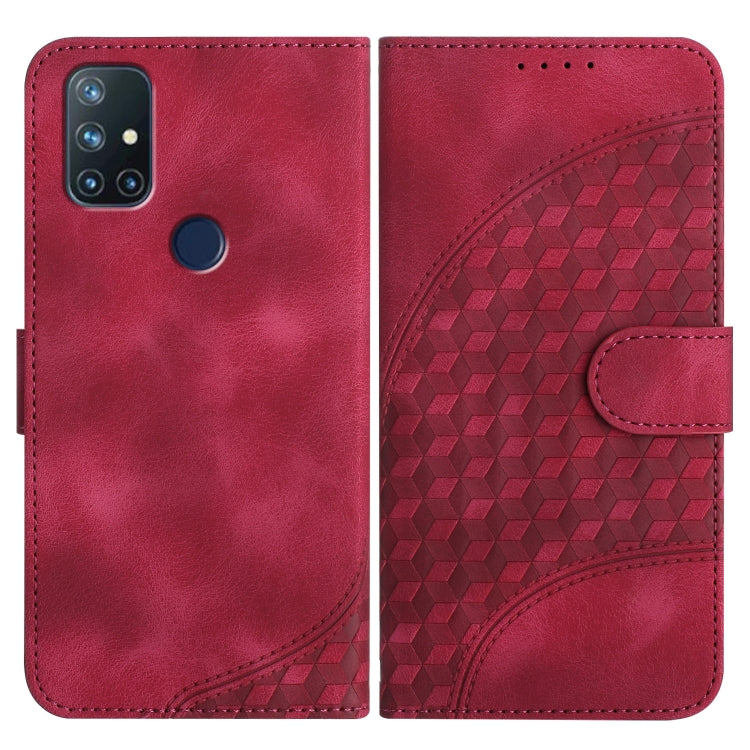 Elephant Head Embossed Phone Leather Case with Lanyard, For OnePlus 9, For OnePlus Nord N10 5G, For OnePlus Nord N100 4G