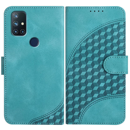 Elephant Head Embossed Phone Leather Case with Lanyard, For OnePlus 9, For OnePlus Nord N10 5G, For OnePlus Nord N100 4G