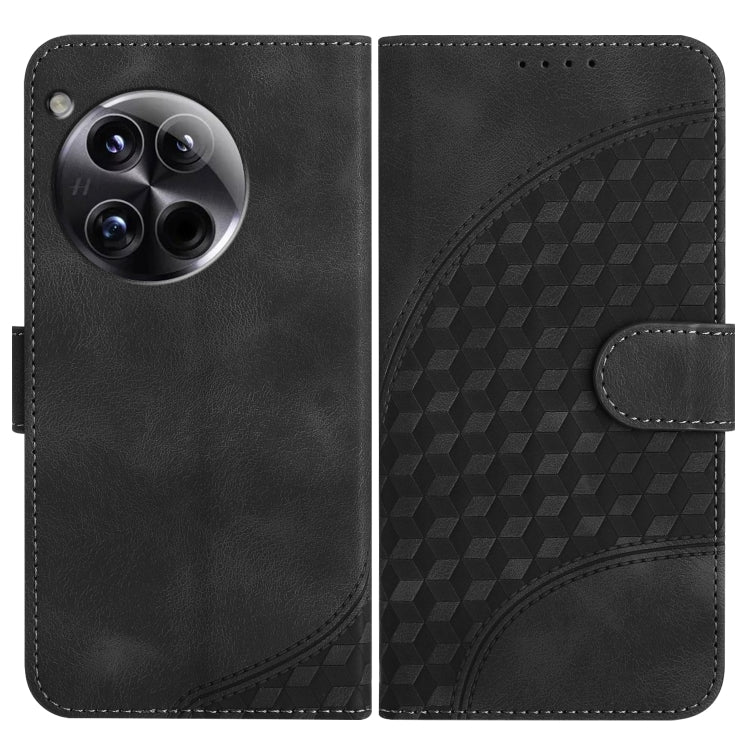 Elephant Head Embossed Phone Leather Case with Lanyard, For OnePlus 13T, For OnePlus Ace 5 / 13R Global, For OnePlus 12