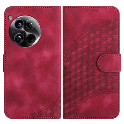 Elephant Head Embossed Phone Leather Case with Lanyard, For OnePlus 13T, For OnePlus Ace 5 / 13R Global, For OnePlus 12