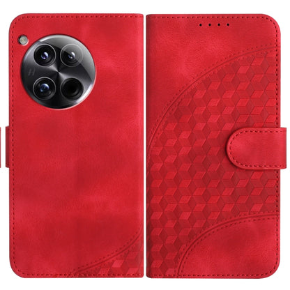 Elephant Head Embossed Phone Leather Case with Lanyard, For OnePlus 13T, For OnePlus Ace 5 / 13R Global, For OnePlus 12