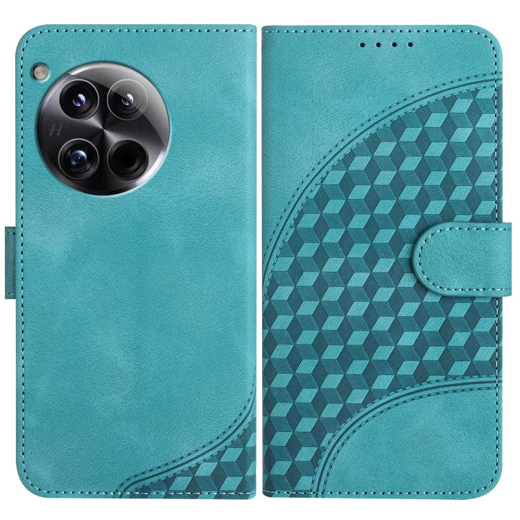 Elephant Head Embossed Phone Leather Case with Lanyard, For OnePlus 13T, For OnePlus Ace 5 / 13R Global, For OnePlus 12