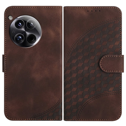 Elephant Head Embossed Phone Leather Case with Lanyard, For OnePlus 13T, For OnePlus Ace 5 / 13R Global, For OnePlus 12