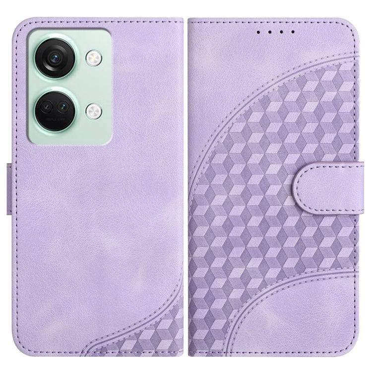Elephant Head Embossed Phone Leather Case with Lanyard, For OnePlus Ace 2V, For OnePlus 11, For OnePlus 9R 5G