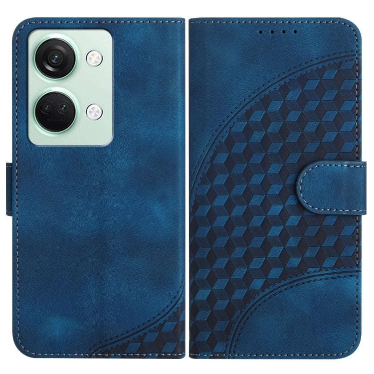 Elephant Head Embossed Phone Leather Case with Lanyard, For OnePlus Ace 2V, For OnePlus 11, For OnePlus 9R 5G