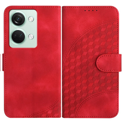 Elephant Head Embossed Phone Leather Case with Lanyard, For OnePlus Ace 2V, For OnePlus 11, For OnePlus 9R 5G