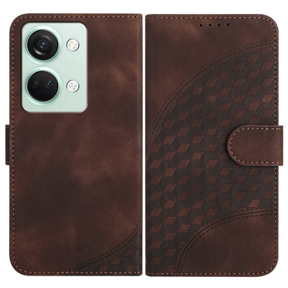Elephant Head Embossed Phone Leather Case with Lanyard, For OnePlus Ace 2V, For OnePlus 11, For OnePlus 9R 5G