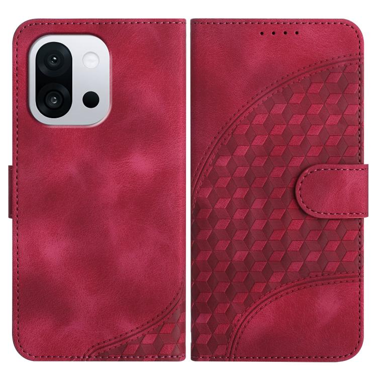 Elephant Head Embossed Phone Leather Case with Lanyard, For OnePlus 13T, For OnePlus Ace 5 / 13R Global, For OnePlus 12