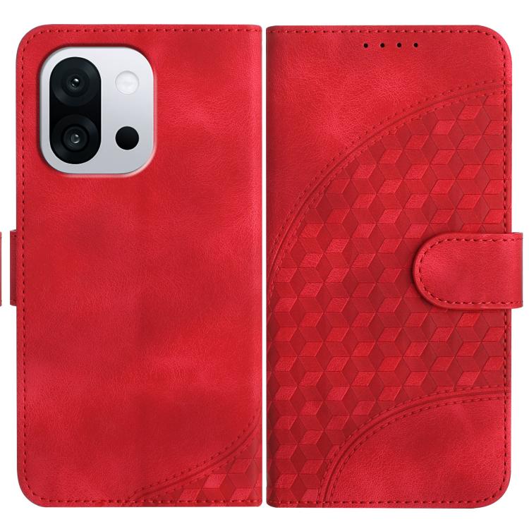 Elephant Head Embossed Phone Leather Case with Lanyard, For OnePlus 13T, For OnePlus Ace 5 / 13R Global, For OnePlus 12