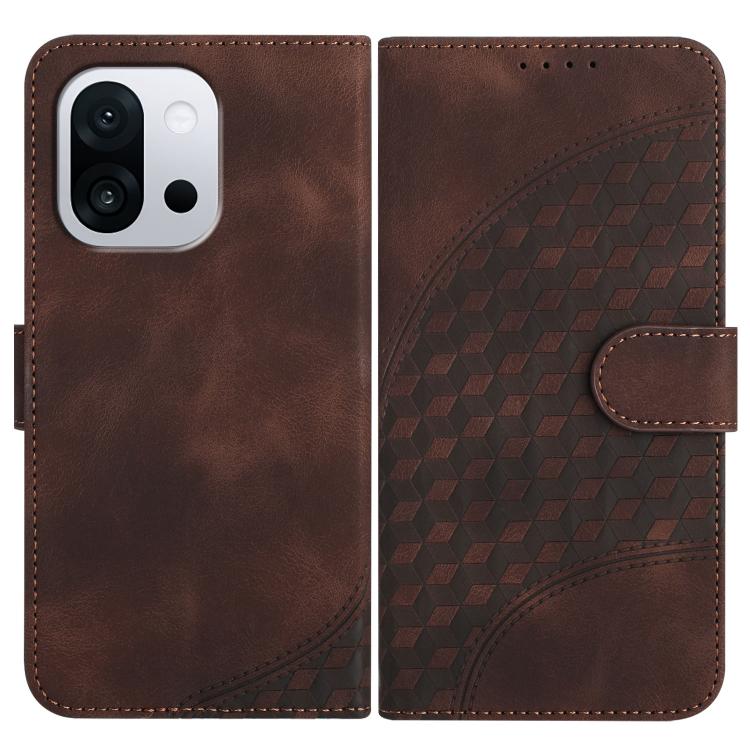 Elephant Head Embossed Phone Leather Case with Lanyard, For OnePlus 13T, For OnePlus Ace 5 / 13R Global, For OnePlus 12