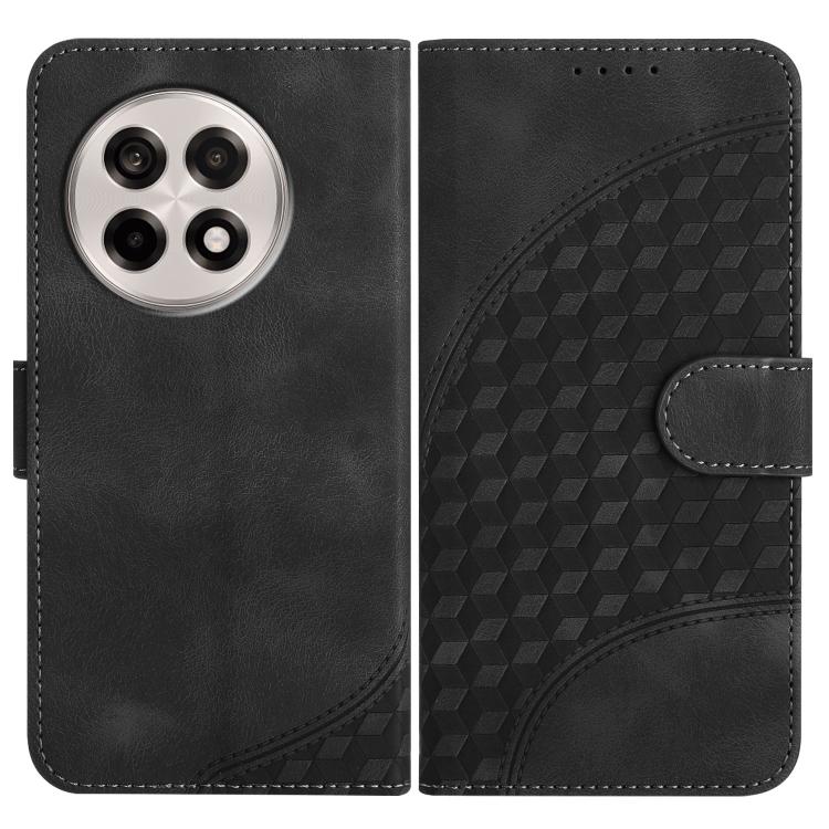Elephant Head Embossed Phone Leather Case with Lanyard, For OnePlus 13T, For OnePlus Ace 5 / 13R Global, For OnePlus 12