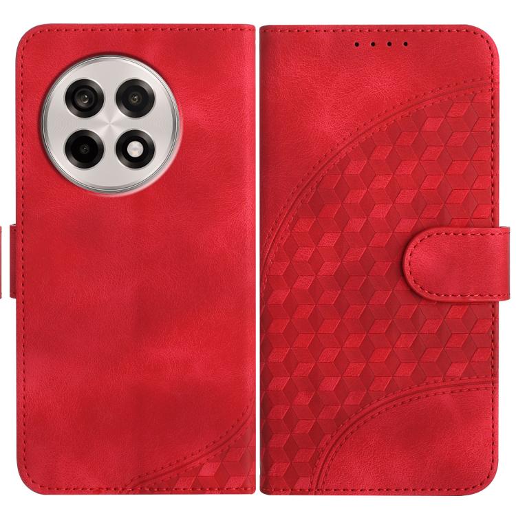 Elephant Head Embossed Phone Leather Case with Lanyard, For OnePlus 13T, For OnePlus Ace 5 / 13R Global, For OnePlus 12