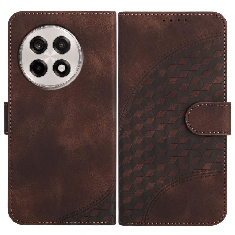 Elephant Head Embossed Phone Leather Case with Lanyard, For OnePlus 13T, For OnePlus Ace 5 / 13R Global, For OnePlus 12