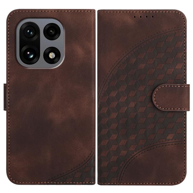 Elephant Head Embossed Phone Leather Case with Lanyard, For OnePlus Turbo 6 / 6V, For OnePlus Ace 6, For OnePlus 15