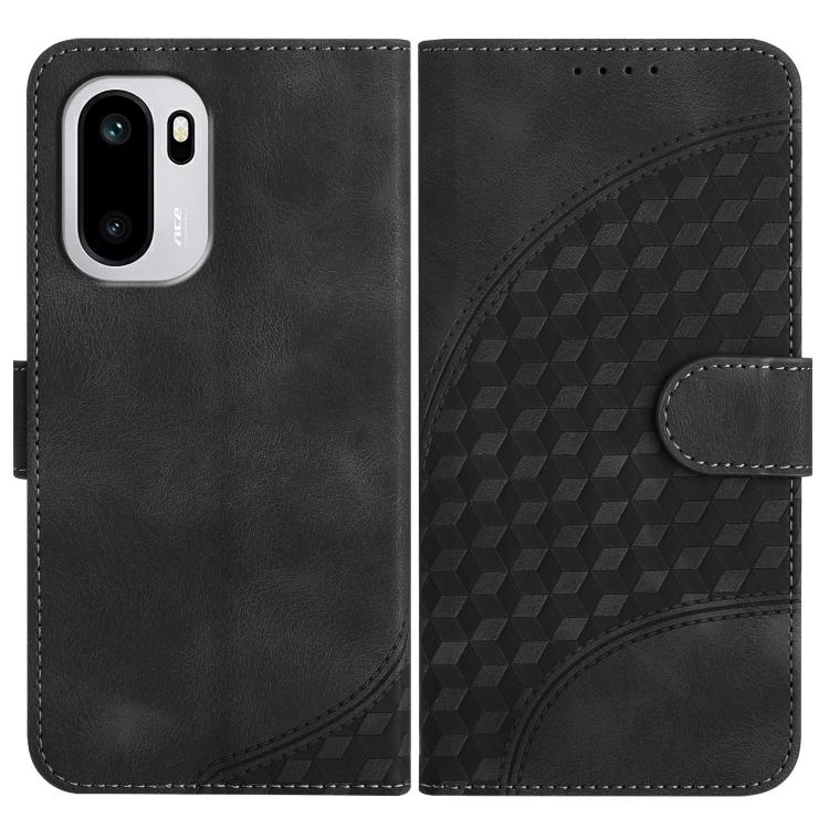Elephant Head Embossed Phone Leather Case with Lanyard, For OnePlus Turbo 6 / 6V, For OnePlus Ace 6, For OnePlus 15