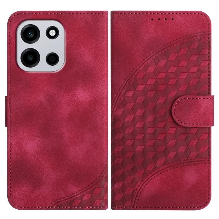 Elephant Head Embossed Phone Leather Case with Lanyard, For OnePlus Turbo 6 / 6V, For OnePlus Ace 6, For OnePlus 15