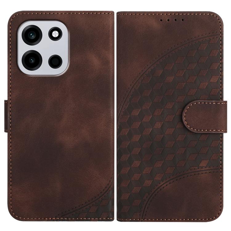Elephant Head Embossed Phone Leather Case with Lanyard, For OnePlus Turbo 6 / 6V, For OnePlus Ace 6, For OnePlus 15