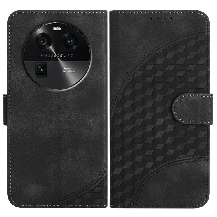 Elephant Head Embossed Phone Leather Case with Lanyard, For OPPO Find X6, For OPPO A1 Pro / Reno8 T 5G Global, For OPPO A98 5G