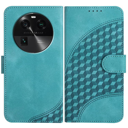Elephant Head Embossed Phone Leather Case with Lanyard, For OPPO Find X6, For OPPO A1 Pro / Reno8 T 5G Global, For OPPO A98 5G