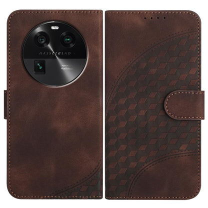 Elephant Head Embossed Phone Leather Case with Lanyard, For OPPO Find X6, For OPPO A1 Pro / Reno8 T 5G Global, For OPPO A98 5G