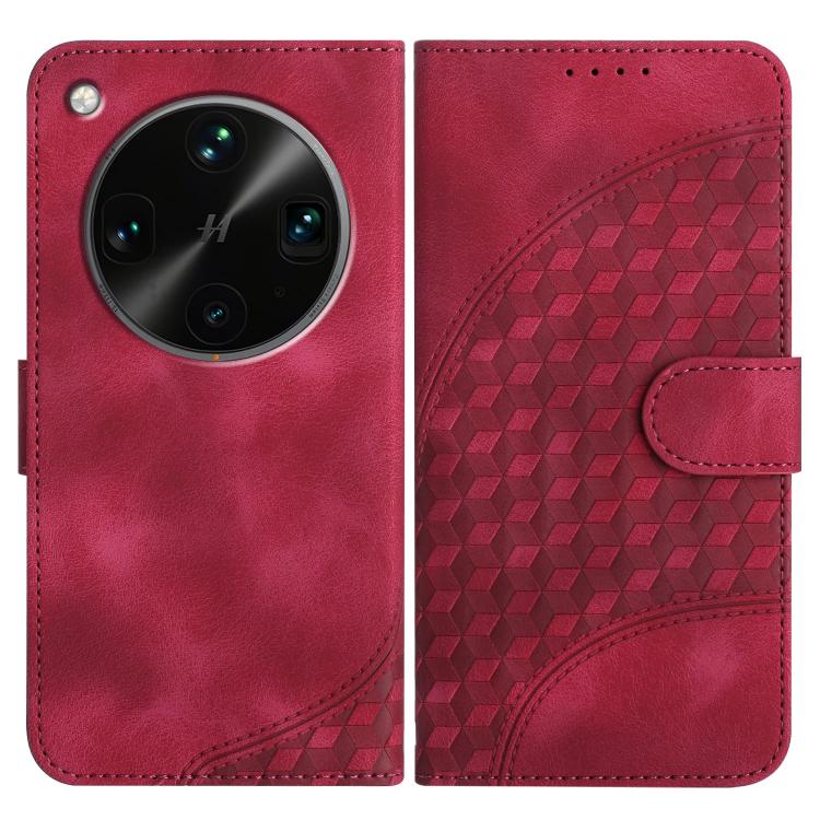 Elephant Head Embossed Phone Leather Case with Lanyard, For OPPO Find X8s+, For OPPO Find X8s, For OPPO Find X8 Ultra
