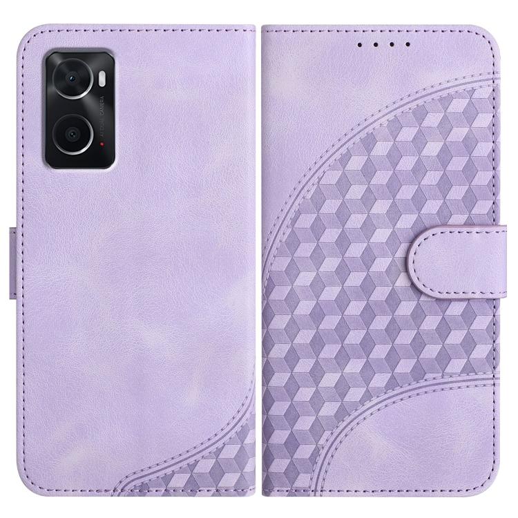 Elephant Head Embossed Phone Leather Case with Lanyard, For OPPO A36 / A76 / A96 / K10 4G, For OPPO A16, For OPPO Reno6 Pro+ 5G
