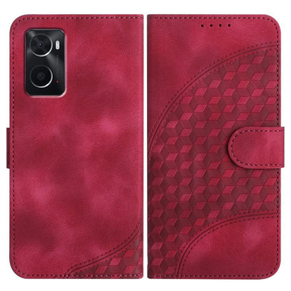 Elephant Head Embossed Phone Leather Case with Lanyard, For OPPO A36 / A76 / A96 / K10 4G, For OPPO A16, For OPPO Reno6 Pro+ 5G