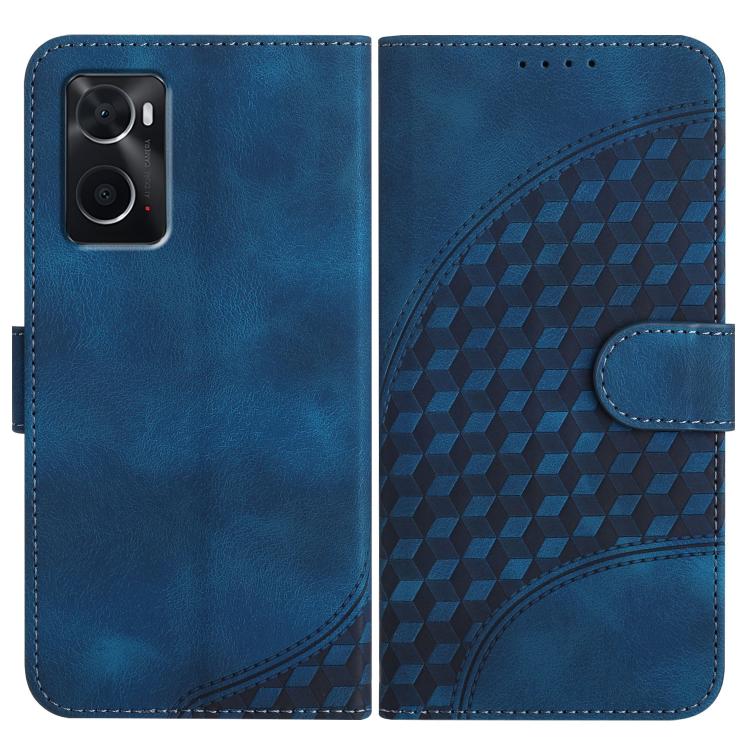 Elephant Head Embossed Phone Leather Case with Lanyard, For OPPO A36 / A76 / A96 / K10 4G, For OPPO A16, For OPPO Reno6 Pro+ 5G
