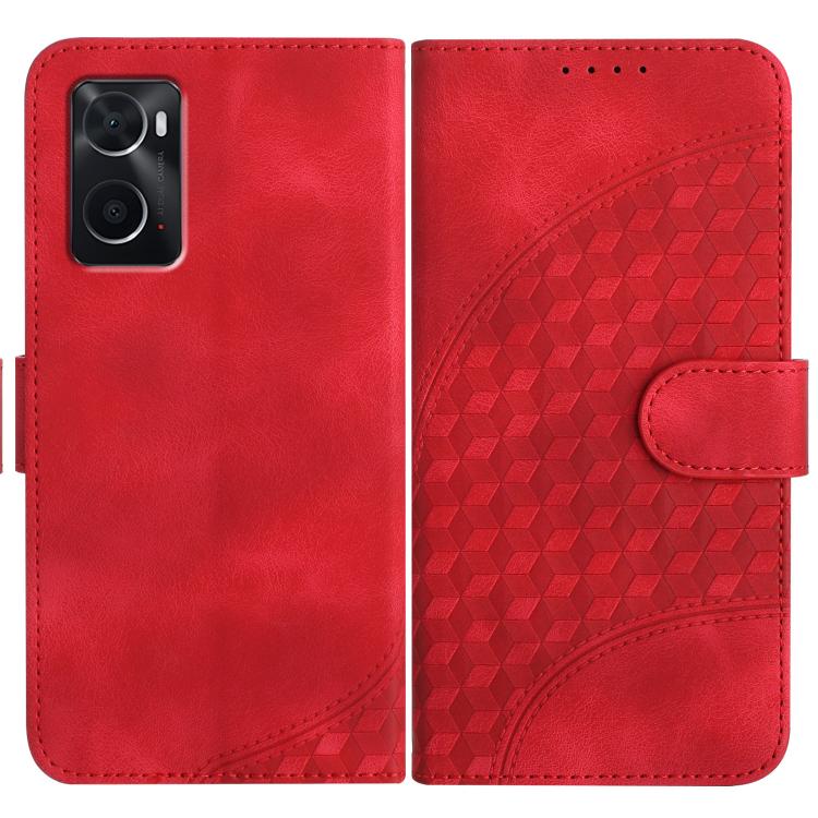 Elephant Head Embossed Phone Leather Case with Lanyard, For OPPO A36 / A76 / A96 / K10 4G, For OPPO A16, For OPPO Reno6 Pro+ 5G