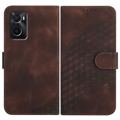 Elephant Head Embossed Phone Leather Case with Lanyard, For OPPO A36 / A76 / A96 / K10 4G, For OPPO A16, For OPPO Reno6 Pro+ 5G