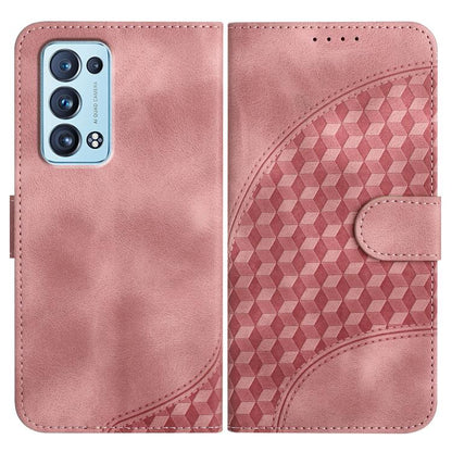 Elephant Head Embossed Phone Leather Case with Lanyard, For OPPO A36 / A76 / A96 / K10 4G, For OPPO A16, For OPPO Reno6 Pro+ 5G