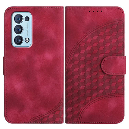 Elephant Head Embossed Phone Leather Case with Lanyard, For OPPO A36 / A76 / A96 / K10 4G, For OPPO A16, For OPPO Reno6 Pro+ 5G