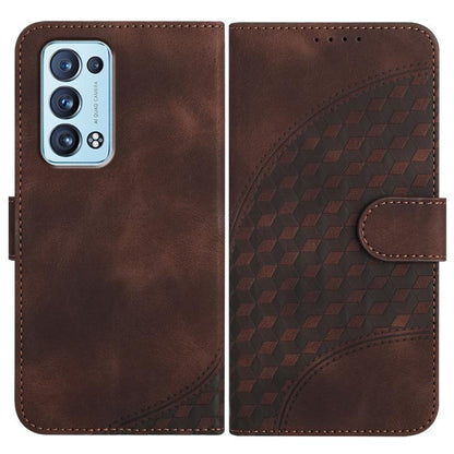 Elephant Head Embossed Phone Leather Case with Lanyard, For OPPO A36 / A76 / A96 / K10 4G, For OPPO A16, For OPPO Reno6 Pro+ 5G