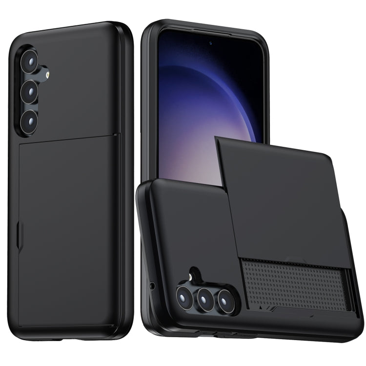 Shockproof Armor Phone Case with Card Slot, For Samsung Galaxy S24 5G, For Samsung Galaxy S23 FE 5G