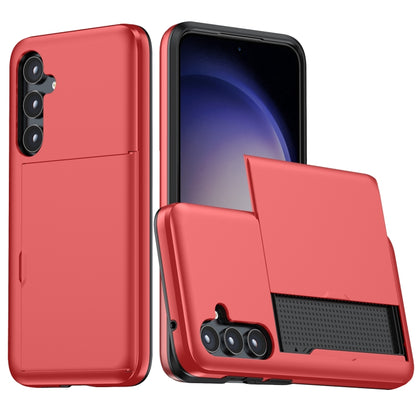 Shockproof Armor Phone Case with Card Slot, For Samsung Galaxy S24 5G, For Samsung Galaxy S23 FE 5G