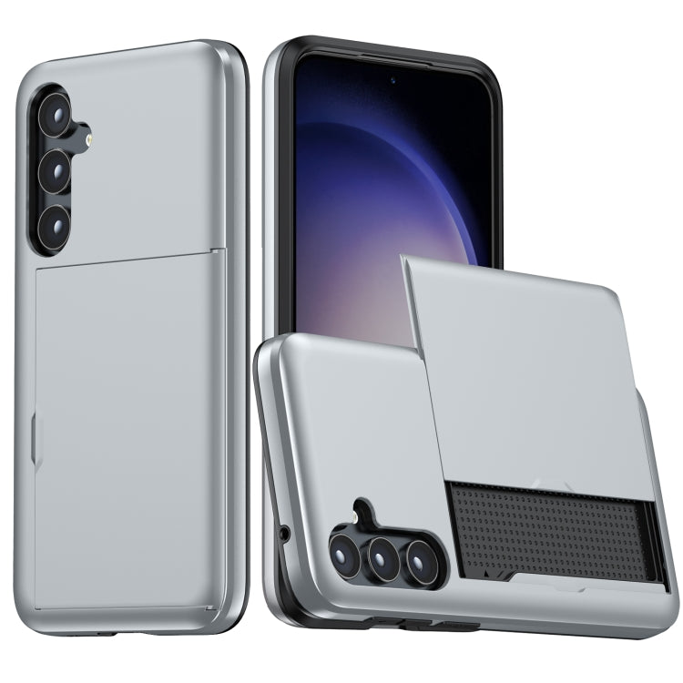 Shockproof Armor Phone Case with Card Slot, For Samsung Galaxy S24 5G, For Samsung Galaxy S23 FE 5G