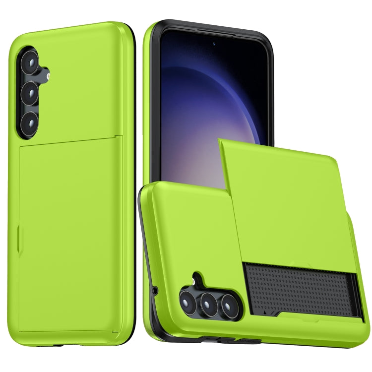 Shockproof Armor Phone Case with Card Slot, For Samsung Galaxy S24 5G, For Samsung Galaxy S23 FE 5G