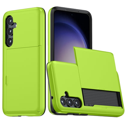 Shockproof Armor Phone Case with Card Slot, For Samsung Galaxy S24 5G, For Samsung Galaxy S23 FE 5G